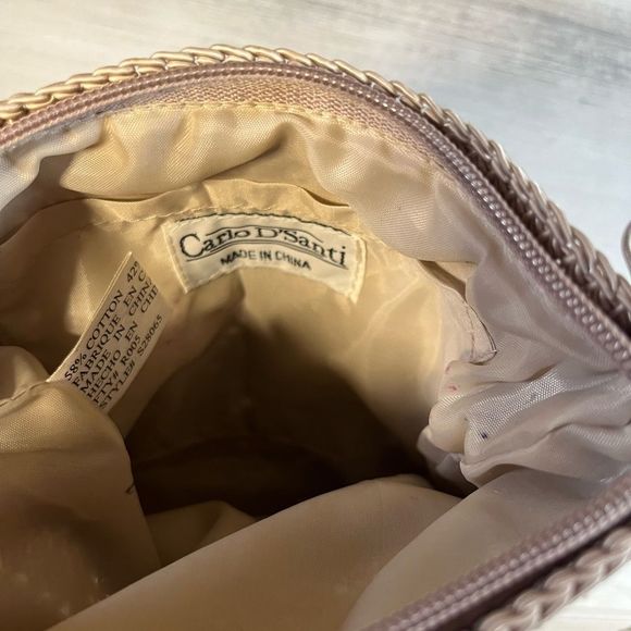 Small Crochet type Crossbody Bag W Small Change Purse Attached by Carlo D’Santi - Picture 4 of 4